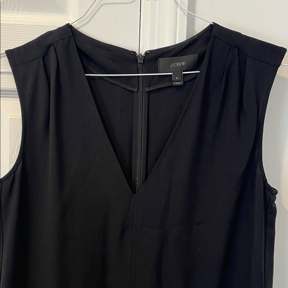 J. Crew Black Sleeveless Jumpsuit Sz 6